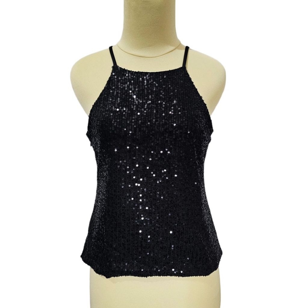 [PRELOVED] Atasan Sequin | Top Sequin | Tanktop Party