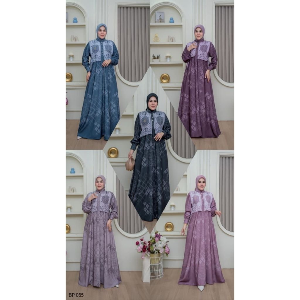 GAMIS BELIFI KODE BP055 DRESS MEWAH ONLY DRESS BY BELIFI TERBARU DAILY PESTA BEST SELLER KEKINIAN
