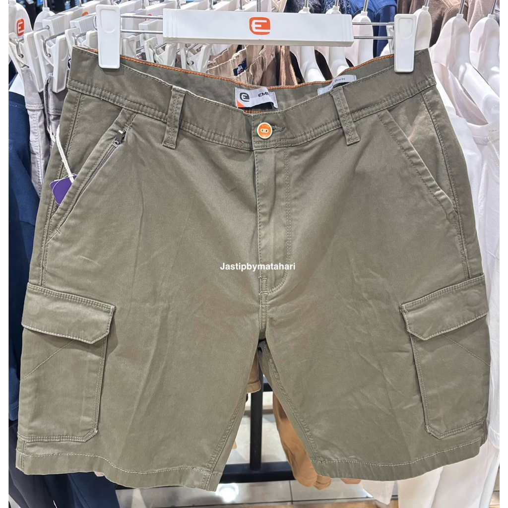 EMBA JEANS CELANA CARGO PENDEK PRIA BAHAN COTTON BY MATAHARI (28-38)