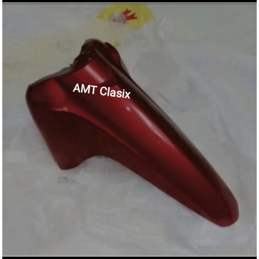 COVER SLEBOR SPAKBOR DEPAN HONDA ABSOLUTE REVO 110 tahun 2010/Warna merah marun