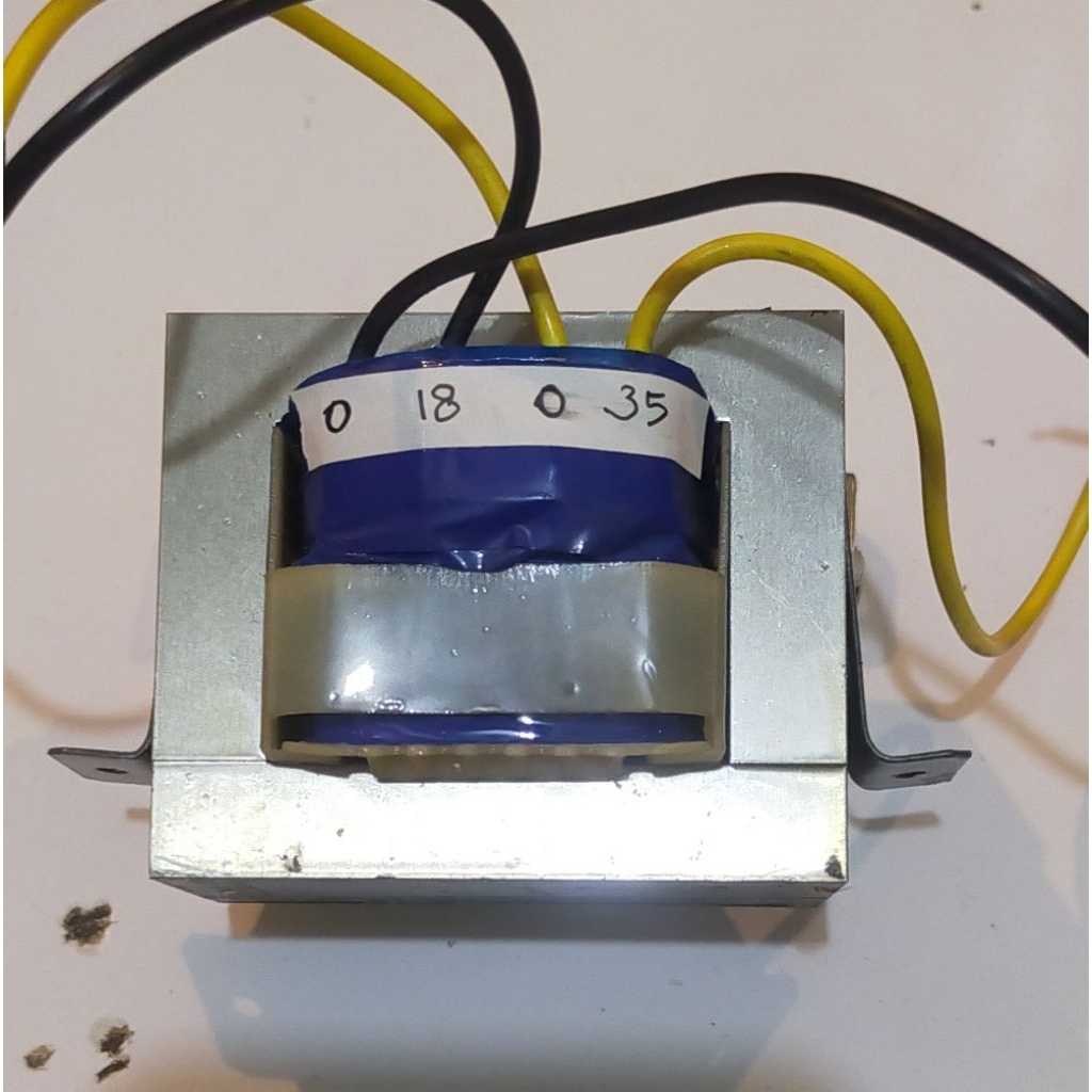 TRAFO copotan 2,5A...non CT 18 volt dan 35 volt.