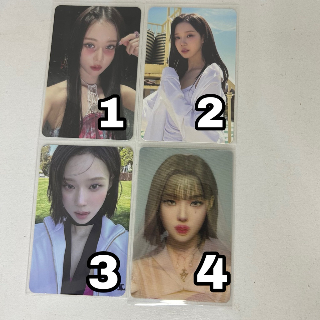 official photocard aab winter aespa my world savage