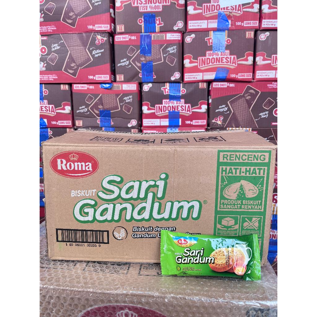 

roma sari gandum sachet 39 gram 1 dus isi 12 renceng 1 renceng isi 10 pcs
