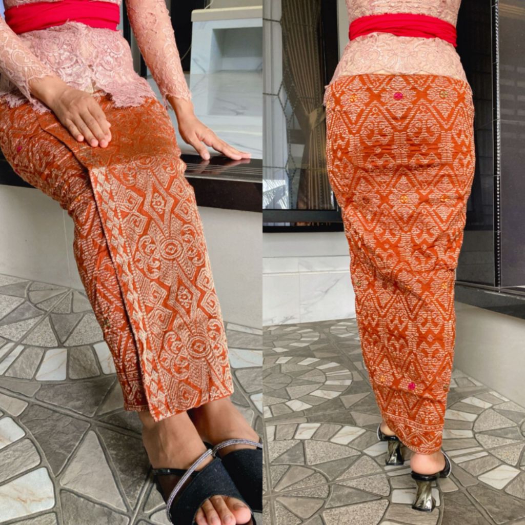 REAL PICTURE || KAMBEN JADI SONGKET BALI FULL STRAIT || MOTIF DAN WARNA TERBARU || KAMEN JADI STRETC
