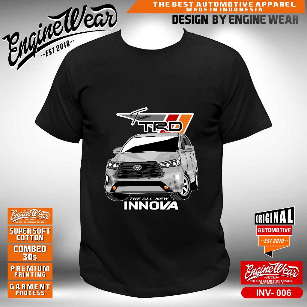 Kaos kijang innova reborn baju toyota innova tshirt mobil toyota kijang JDM otomotif abu