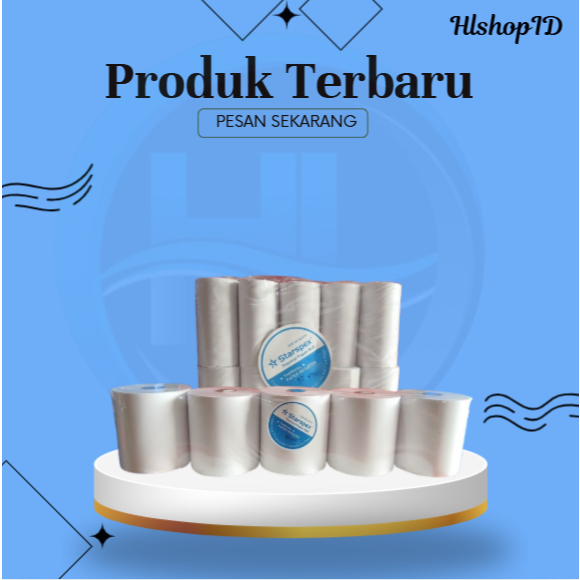 

HLID - (1 Pcs) Starspex - Kertas Thermal 80x80 cm Starspex - Struk Kasir Belanja Printer Thermal