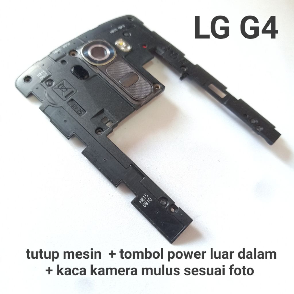 Tutup mesin kumplit tombol power luar dalam LG G4 H818 / H810 Second Original Copotan Mulus