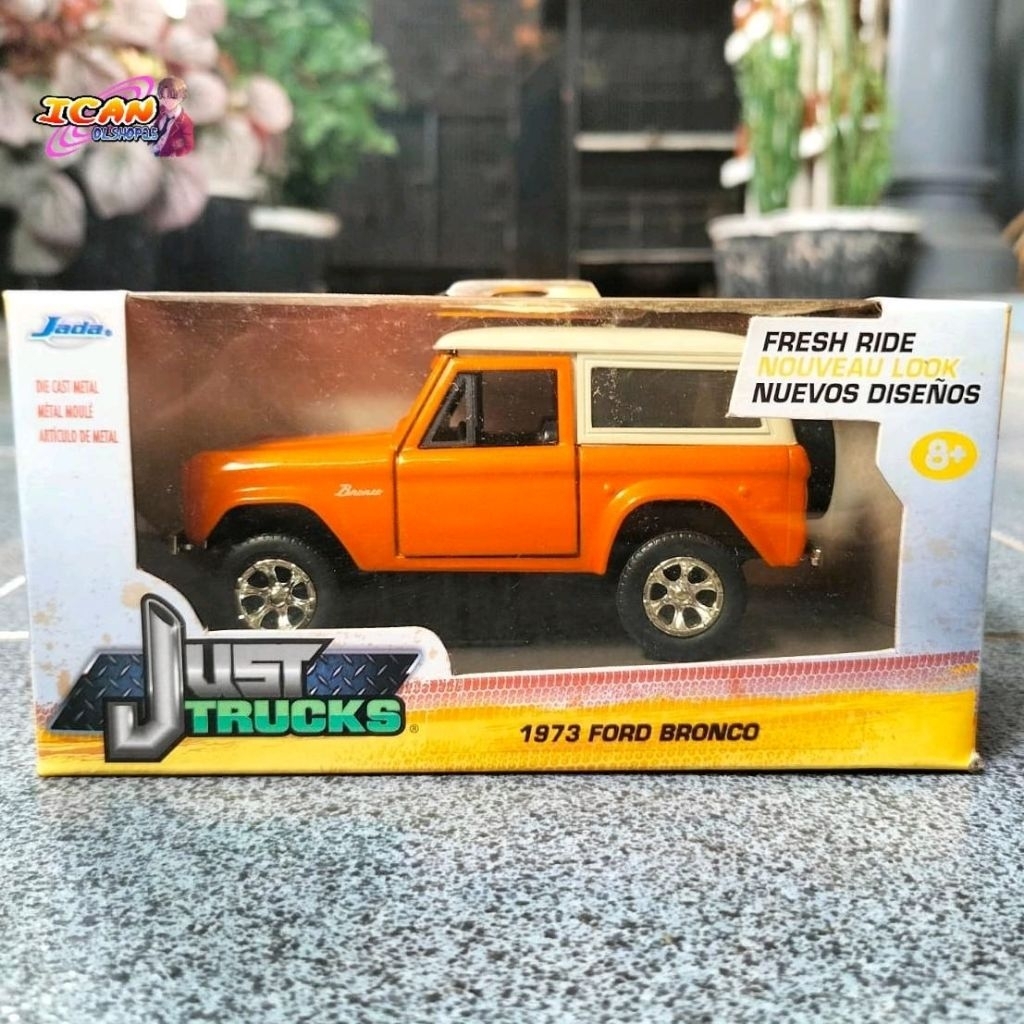Jada 1973 Ford Bronco Orange/Oren Diecast 1:36