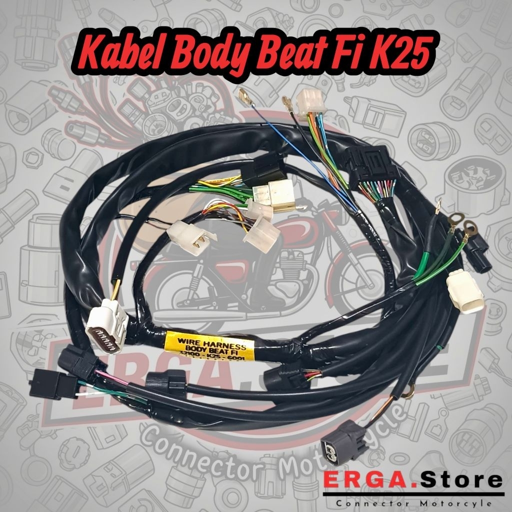 Kabel Body Wire Harness Honda Beat Fi esp sporty K25 6001 Non Iss-2014-2016