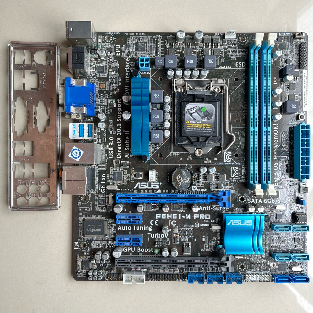 MAINBOARD ASUS P8H61-M PRO LGA 1155 DDR3 GEN2 & GEN3