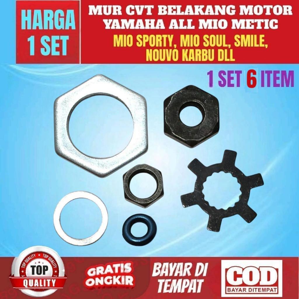 1 Set Mur CVT Nouvo / Mio Smile  mur cvt  belakang motor yamaha metic mio sporty smile soul nouvo ka