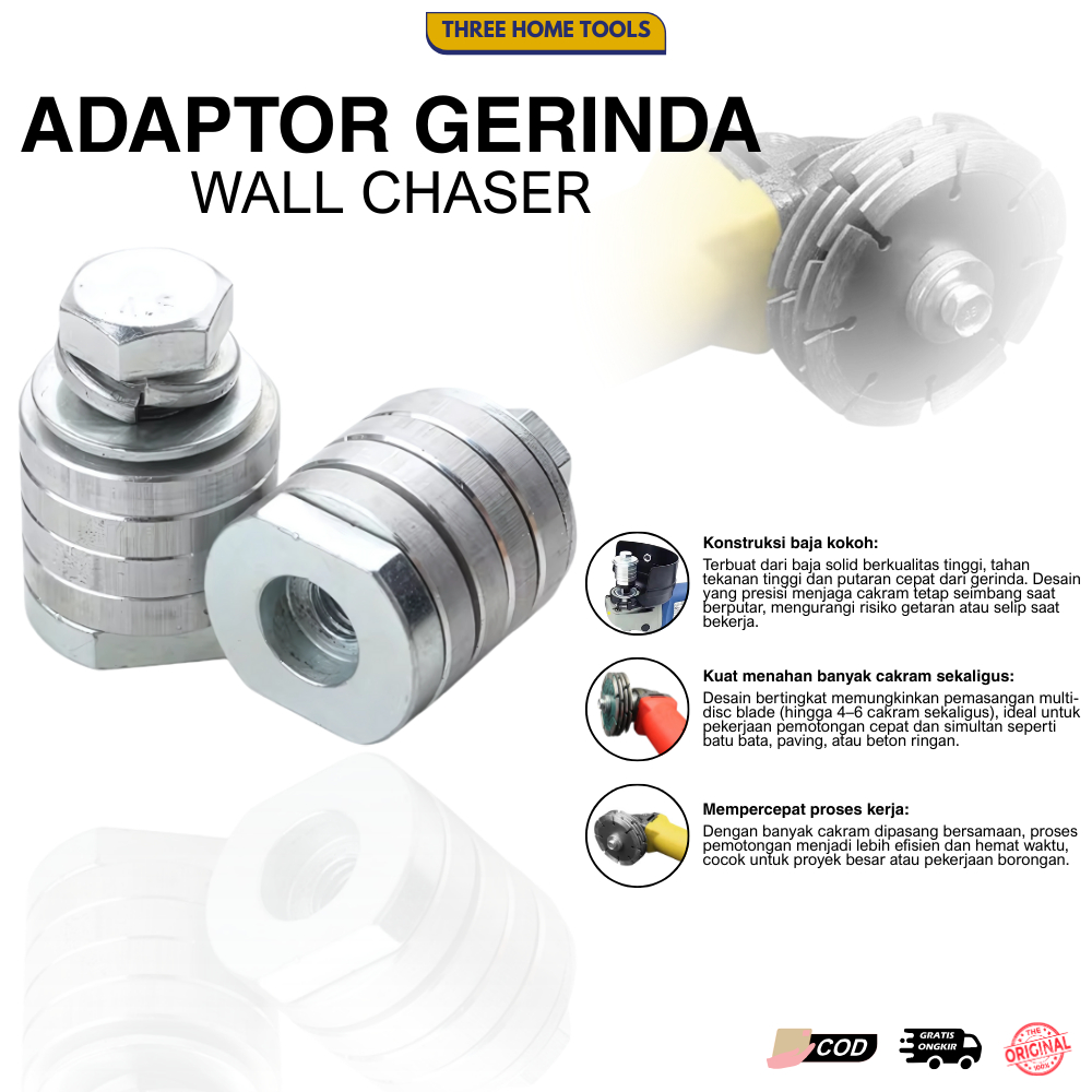 Ring Adaptor Gerinda untuk Mesin Bobok Tembok Beton