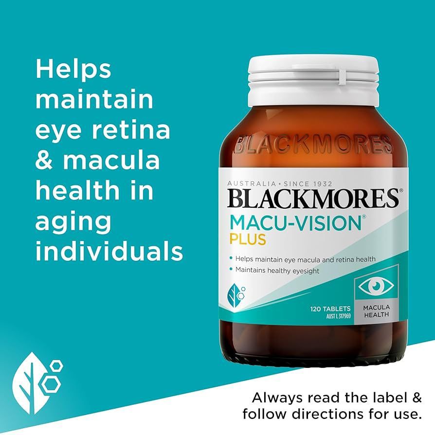 Blackmores Macu Vision Plus 120 Tablets / 60 Tablets Vitamin Mata Macu-Vision Plus Lutein Makula