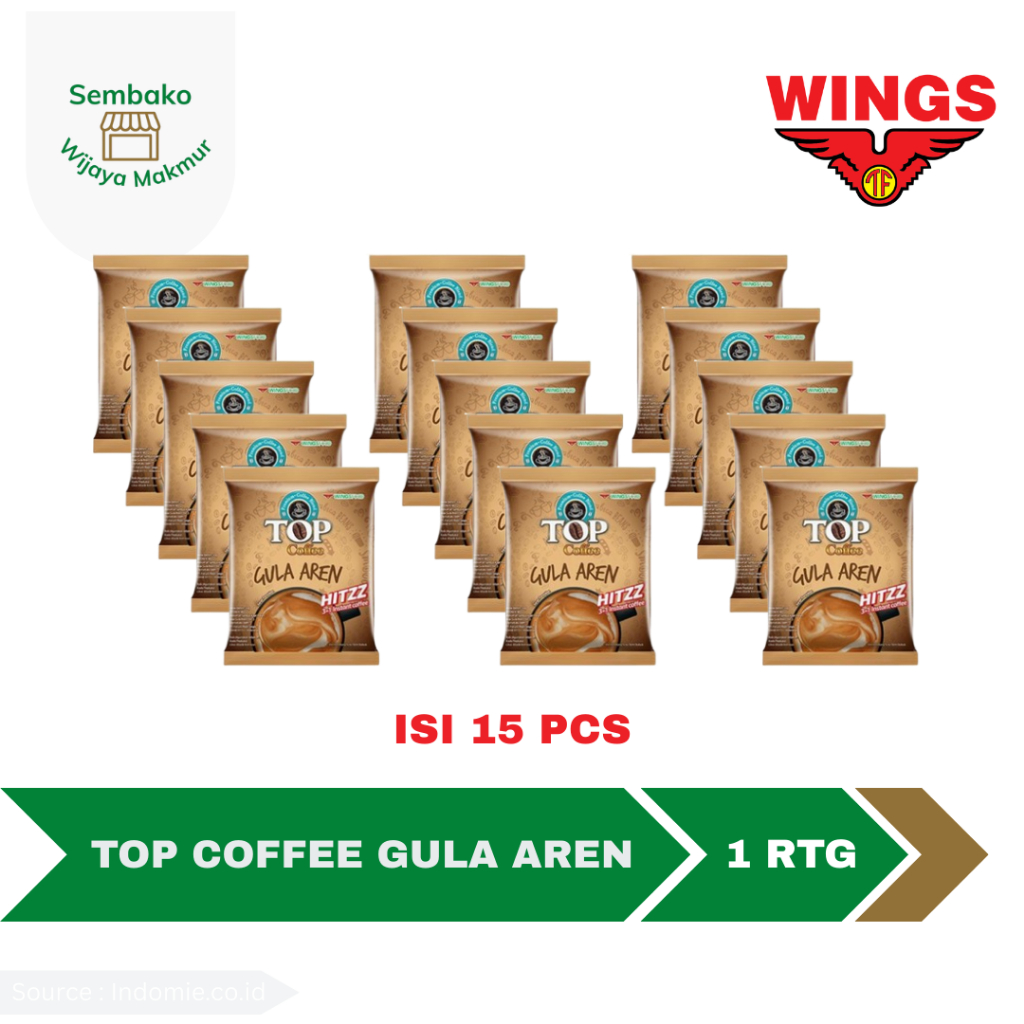 

TOP COFFEE GULA AREN 1 RENTENG ISI 15 PCS