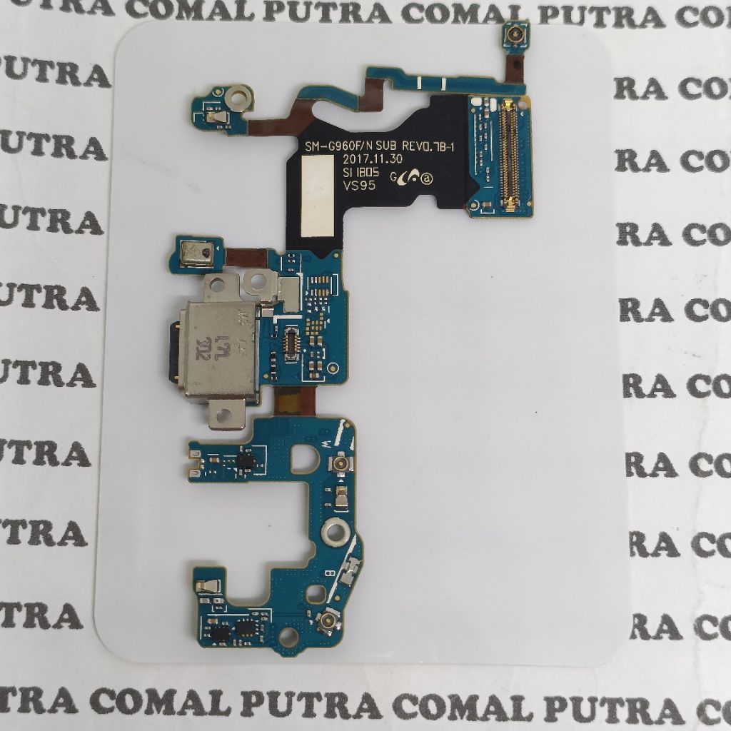 SAMSUNG GALAXY S9 G960 G960F ORIGINAL FLEXIBLE FLEXIBEL FLEKSIBEL PCB KONEKTOR CONEKTOR MIK MIC PORT