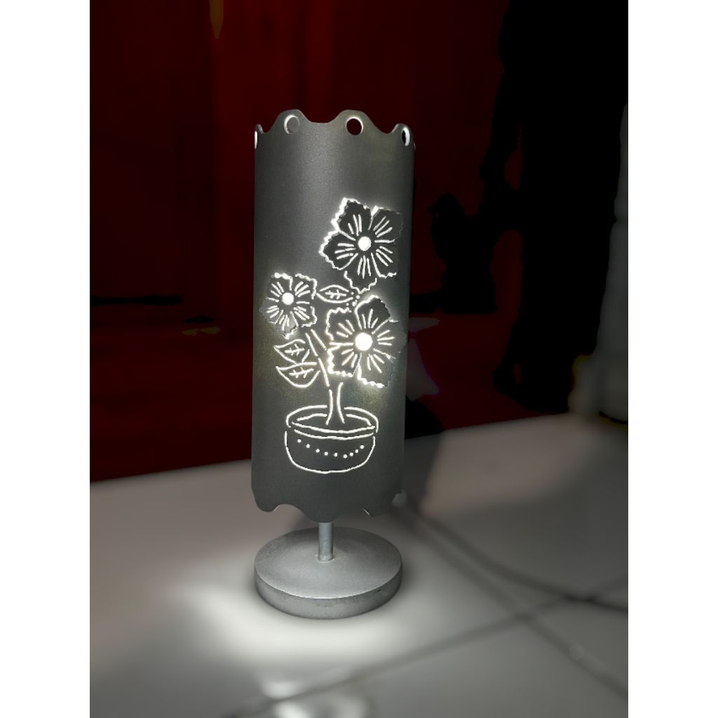 Lampu Hias Ukir Bunga Lampu Tidur Ukir bunga Lampu Kamar Ukir PVC kreatif