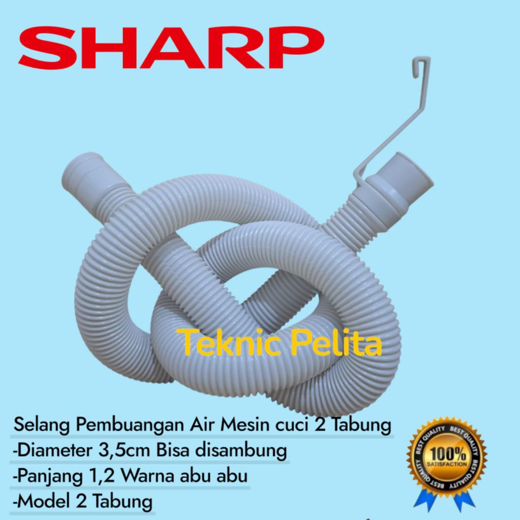 SELANG PEMBUANGAN AIR MESIN CUCI SHARP 2 Tabung AQuaMagic super