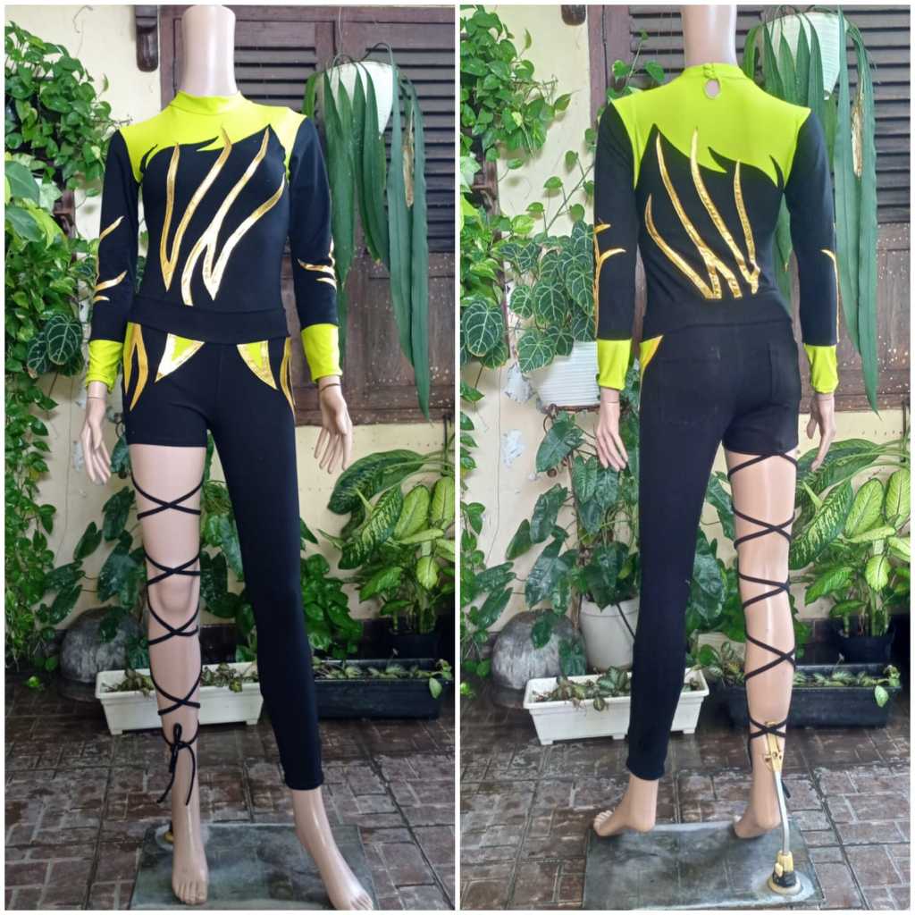 Baju Senam Zumba/Aerobic Miss T baju senam outdoor baju Aerobic Zumba
