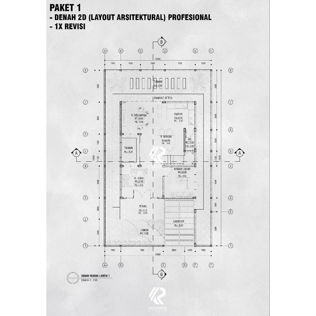 Jasa Desain Denah Rumah 1 & 2 Lantai | Modern Minimalis & Profesional