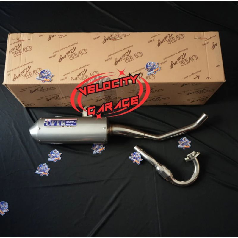 Knalpot OVER JAPAN JEPANG Kawasaki KLX 150 Original