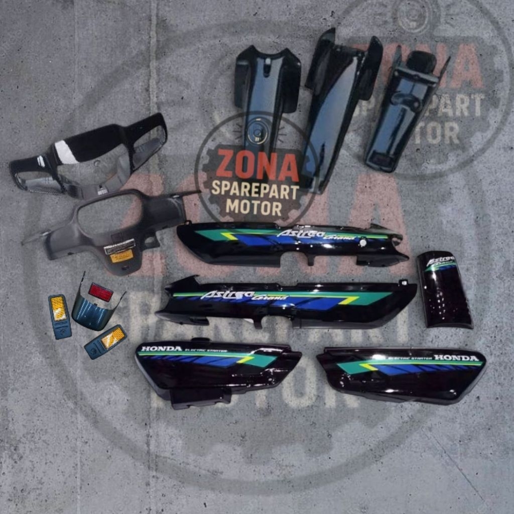 PAKET BODY BODI FULLSET HALUS HONDA ASTREA GRAND BULUS 91 92 93 PAKAI BATOK DEPAN LEGENDA 2 WARNA HI