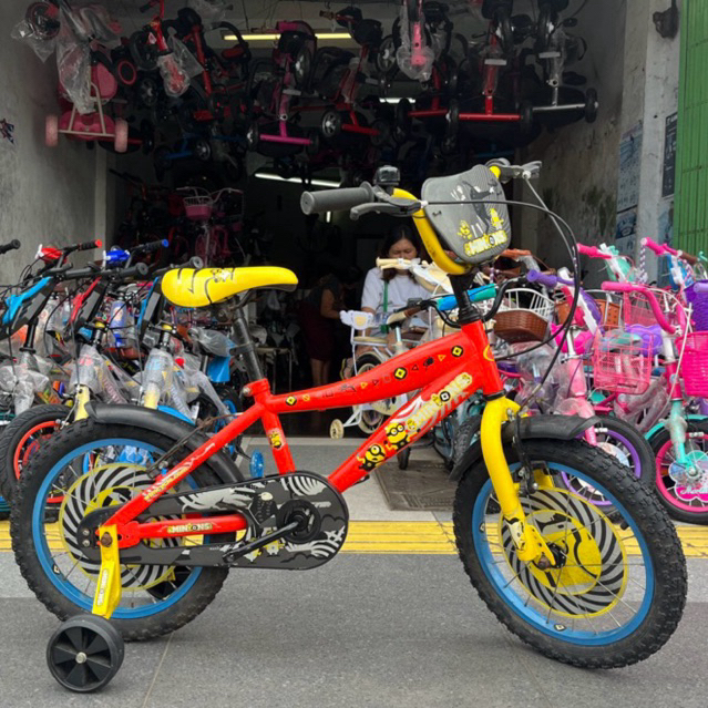 Sepeda Anak BMX 16 Inch Wimcycle Minions (Ban Pompa) BARU Original Wimcycle