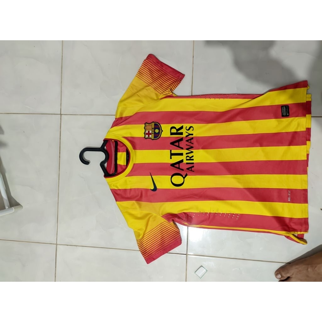 jersey barca away 2014 kondisi baik ok