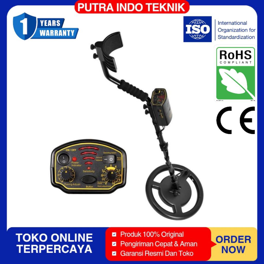 Metal Detector UnderGround emas gold hunter 1.5m smartsensor AR944M