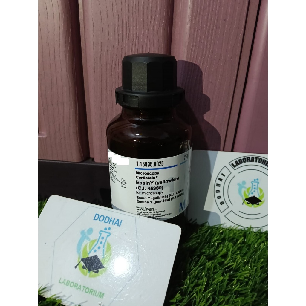 eosin Y , eosin yellowish , Indikator Eosin Yellow , Eosin Y Pewarna Staining Mikroskop , merck  1.1