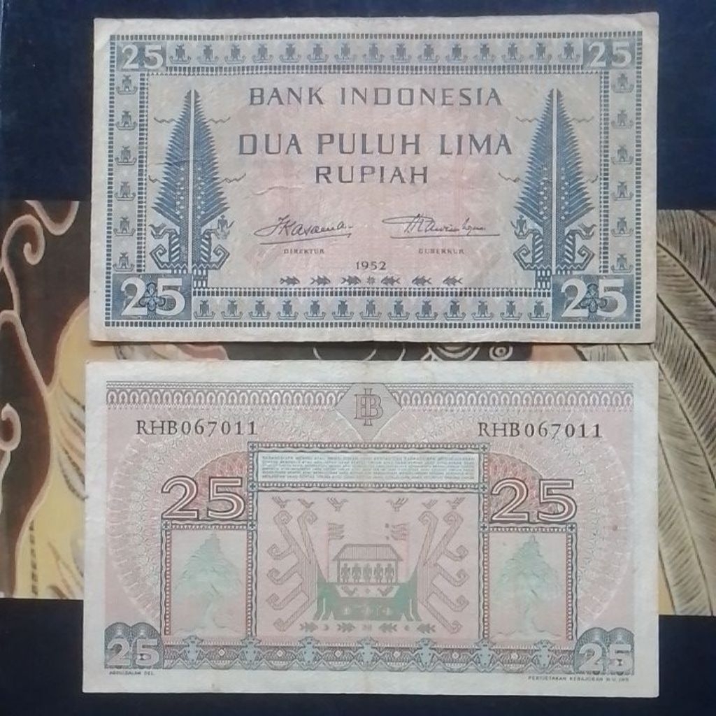 MAHAR NIKAH UANG KUNO 25 RUPIAH TAHUN 1952