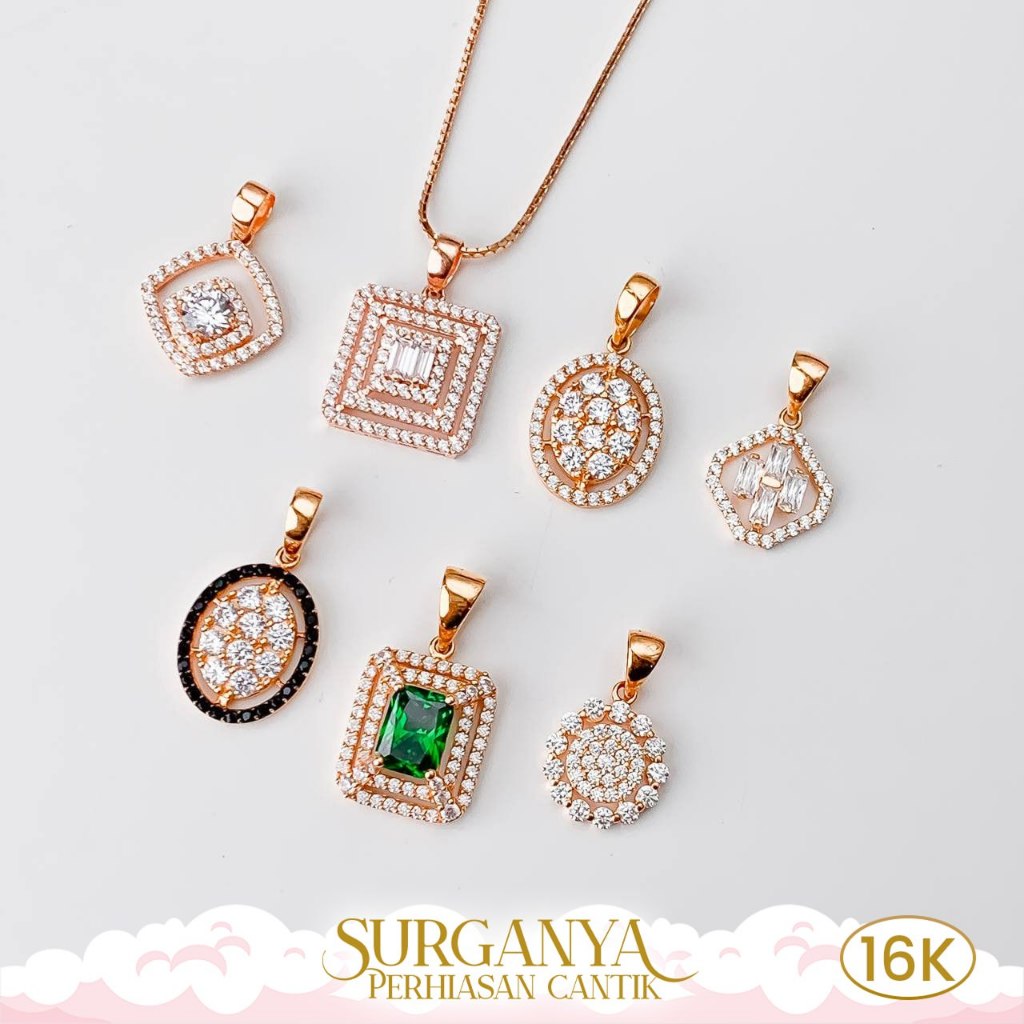 Macan Gold Liontin Emas Kadar 16K Model Elegant Look - Yellow Gold Pendant