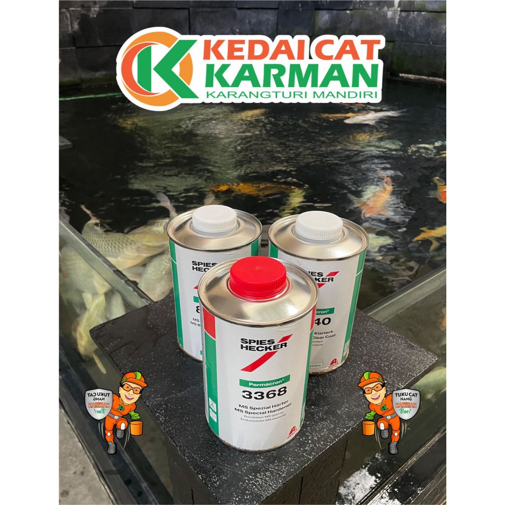 CLEAR COAT / CLEAR / PERNIS SPIES HECKER MS BRILIANT 8040 2 LITER + HARDENER 3368  1 LITER 1 SET 2 :