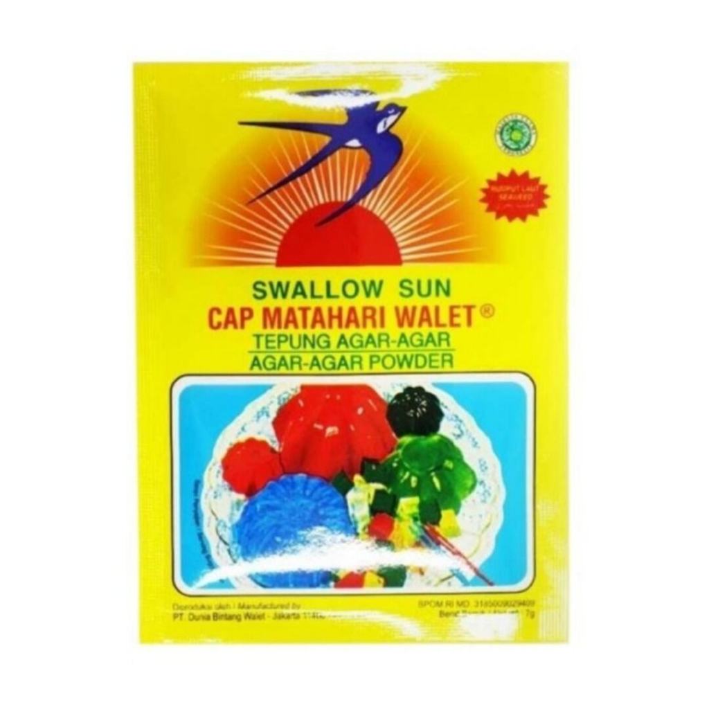 

Swallow Sun Cap Matahari Wallet Tepung Agar-Agar 7 Gr