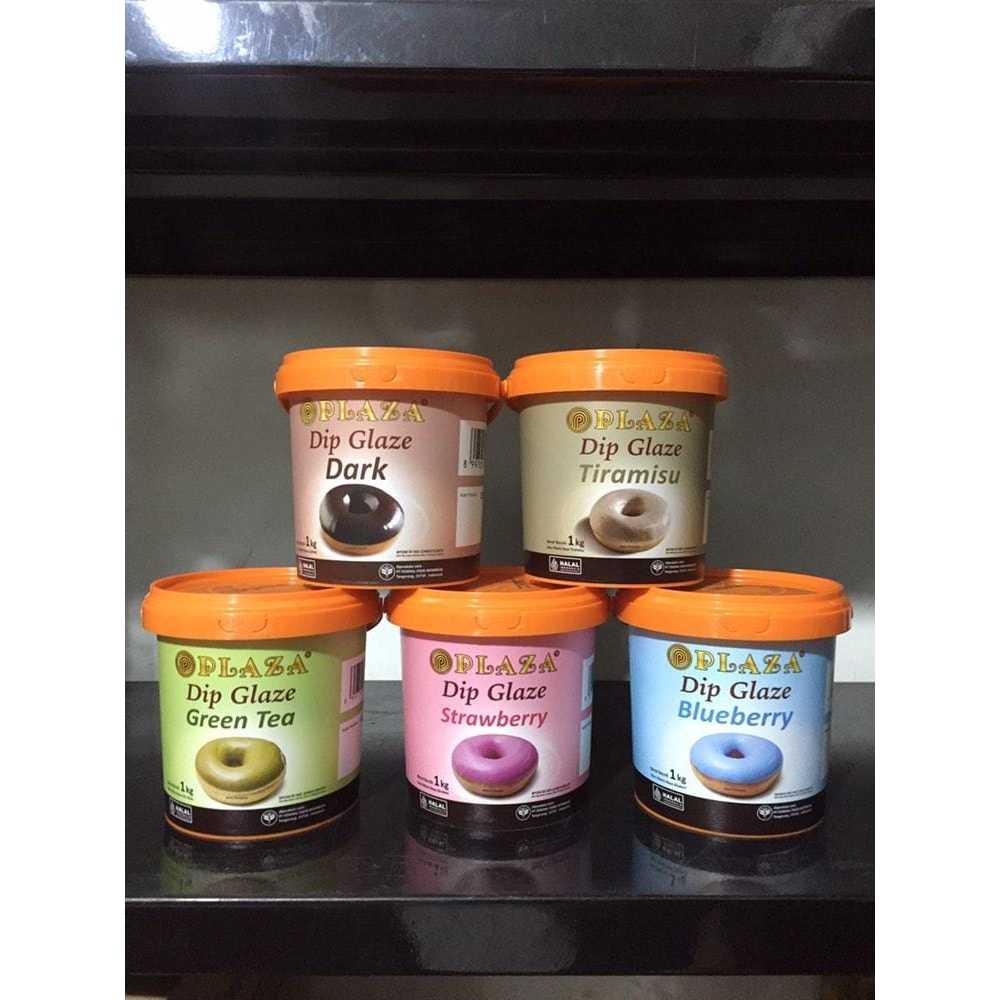 

PLAZA Glaze Kemasan 1kg – Topping Donat Dipglaze Donut - sameday/instant only - Topping varian