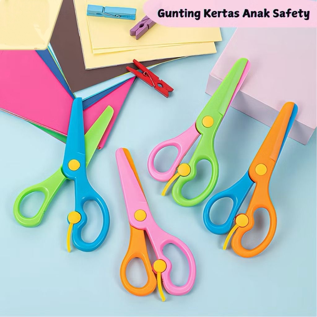 

Gunting Kertas Anak / Gunting Kertas Mini Safety / Gunting Kertas Warna Warni / Gunting Kertas Murah
