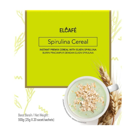 Elken Oyes Spirulina IG6 Sachet Sereal 1 PCS
