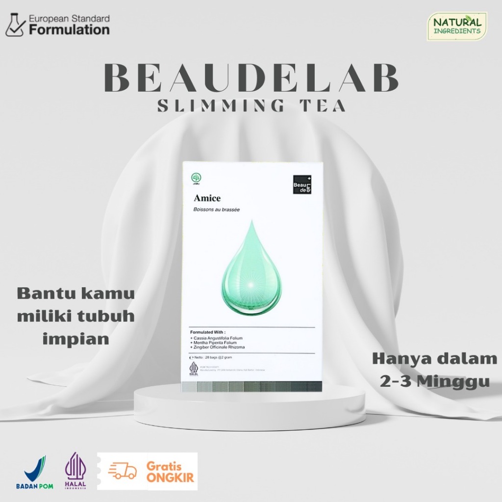 BEAUDELAB Slim Detox Tea Paket Hemat 1| Teh Pelangsing Herbal – Paket Hemat BPOM