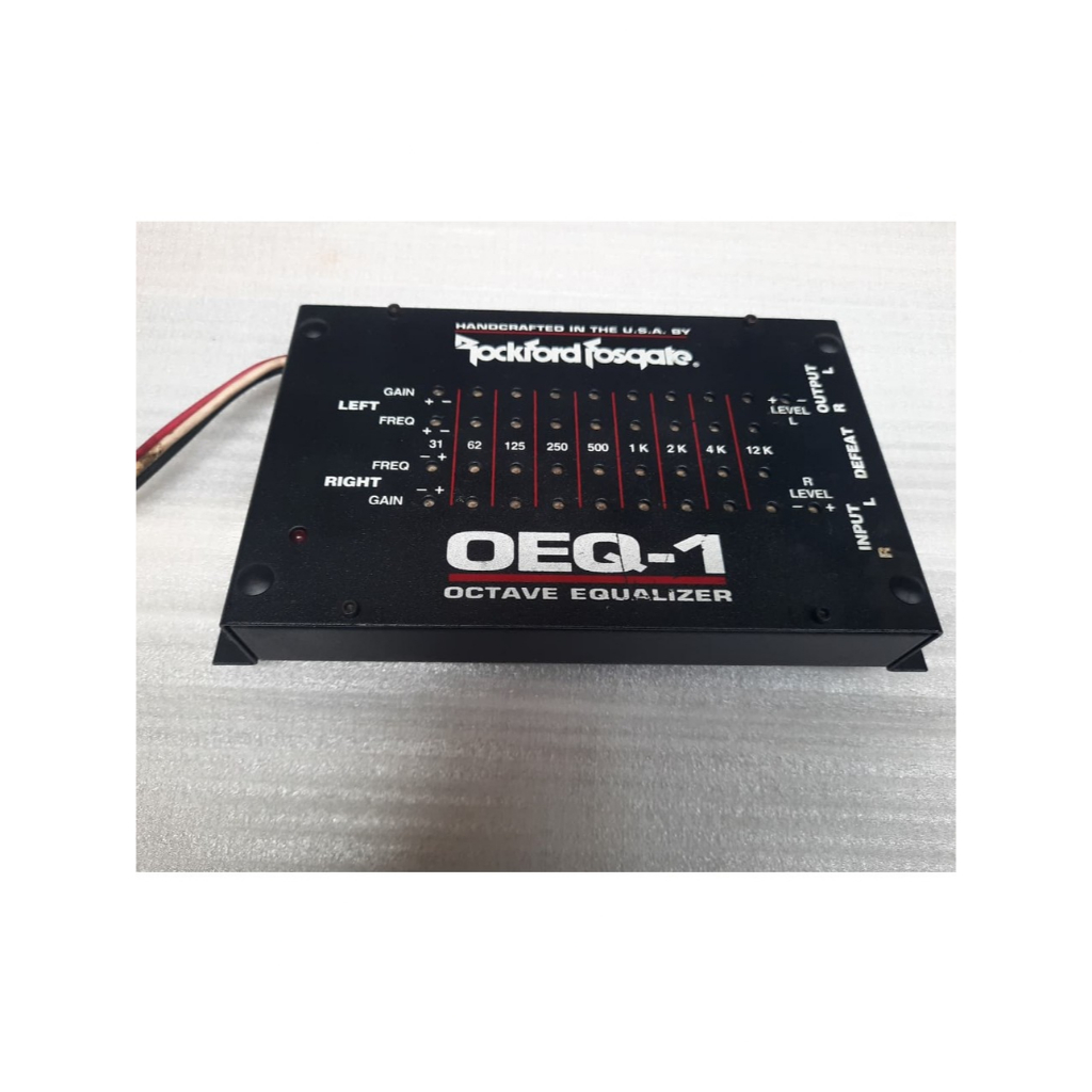 Equalizer ROCKFORD FOSGATE OEQ -1  Flexible 9 Band Original Rare  Made in USA not Audio Control Phoe