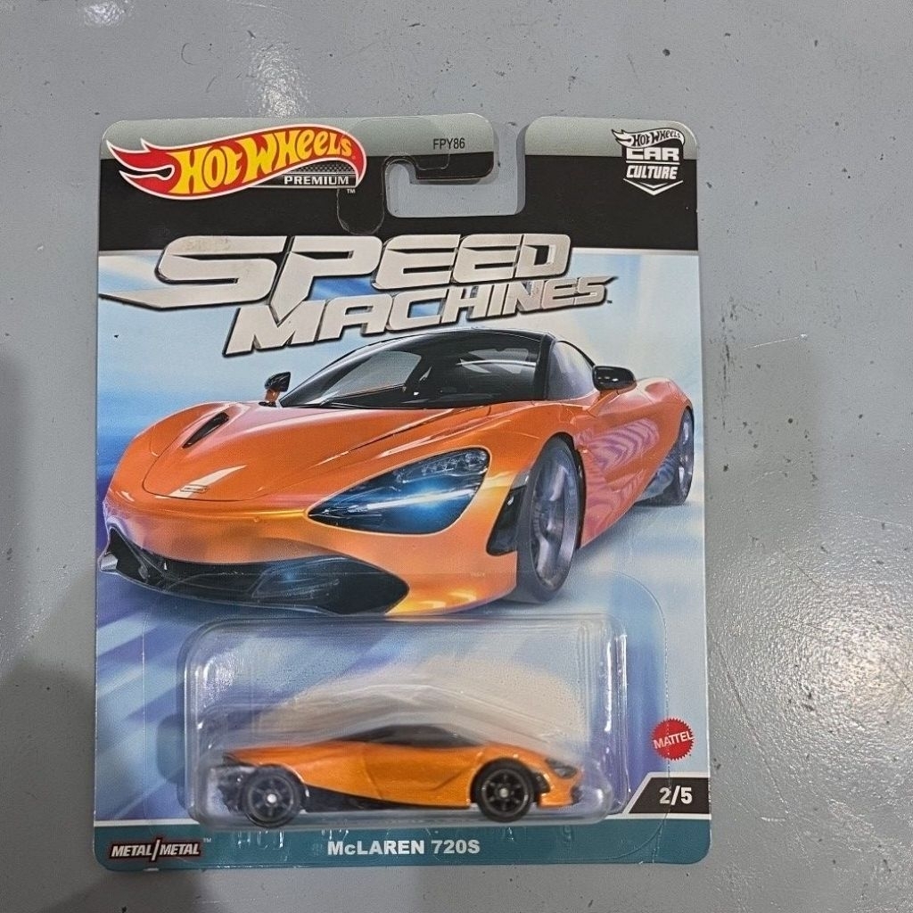 Mainan Hotwheels Premium Mclaren720s SPEED MACHINES