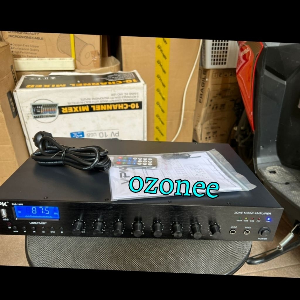 MIXING AMPLIFIER VPK PAS 150 U PAS 150U 150 WATT FM BKUETOOTH USB ORI