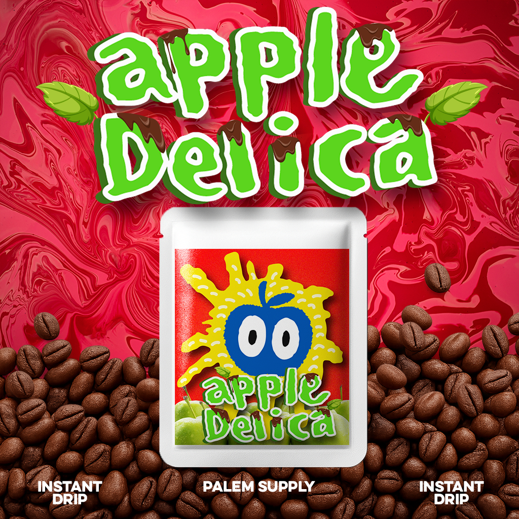 

Apple Delica 1pcs Instant Filter Kopi Bubuk Premium || Palem Supply