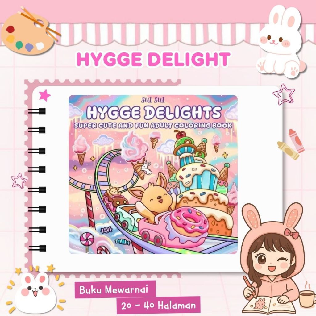 Buku Mewarnai Hygge Delight