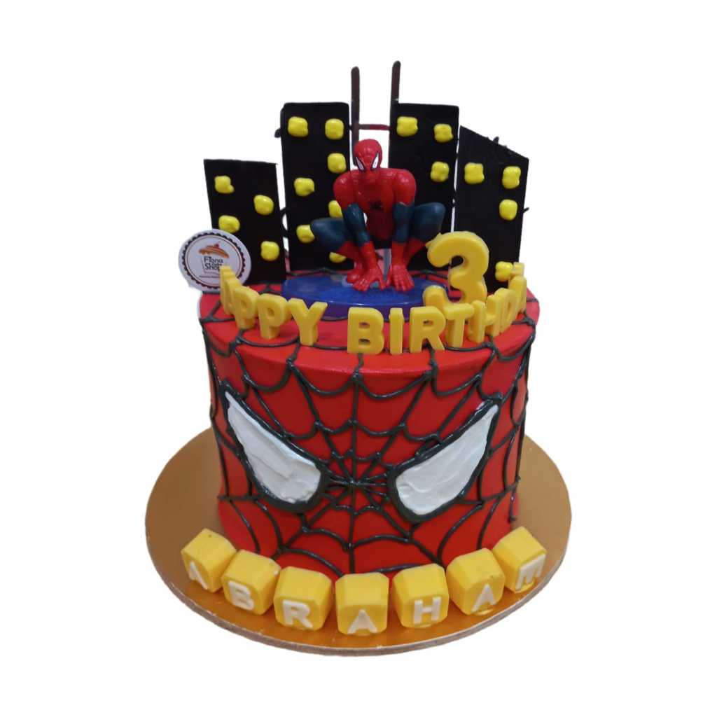 SPIDERMAN TEMA CAKE / KUE ULANG TAHUN