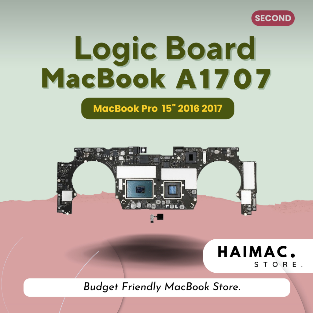 Logic Board A1707 - Macbook Pro 15" 2016 2017 TouchBar RAM 16GB 32 GB Mainboard Mesin