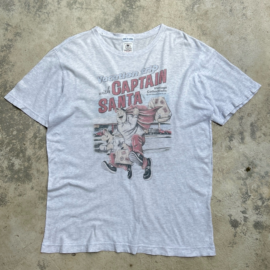 Vintage Captain Santa Made in Japan Graphic T-Shirt