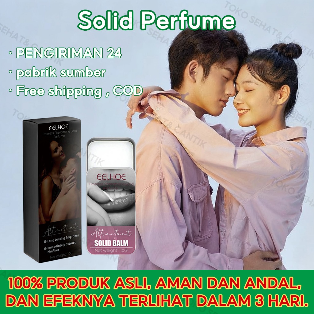 EELHOE Solid Balm 10g Parfum Padat Portabel Parfum Padat Parfum Wanita Tahan Lama Meidian Balsem Pad