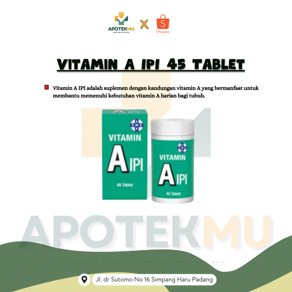 Vitamin A IPI 45 Tablet / Vitamin A Tablet Merah