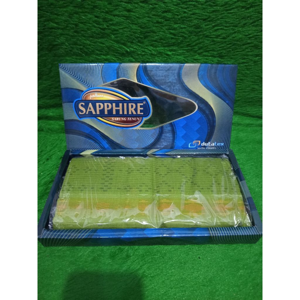 Sarung Tenun Sapphire dutatex | Hijau Muda