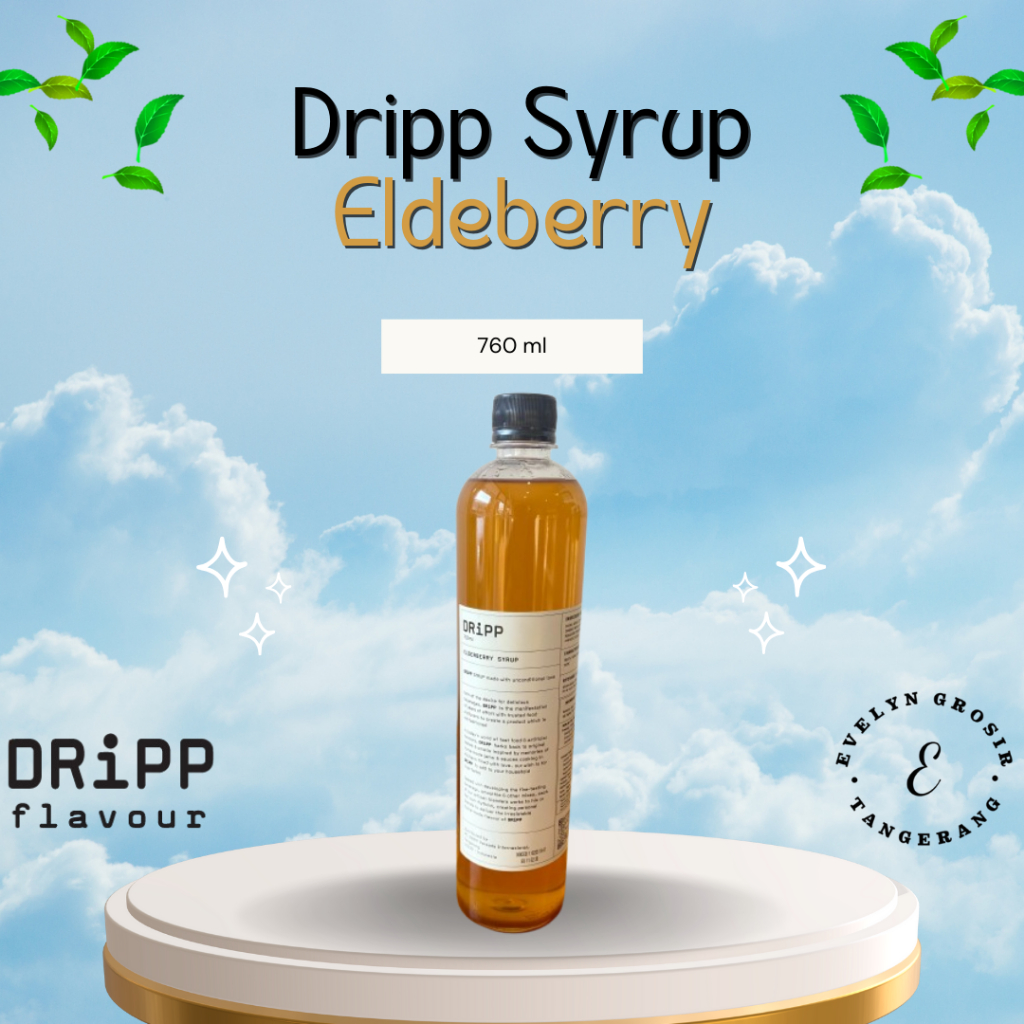 Dripp Syrup Elderberry 760 ML - Rasa Elderberry 760 ML