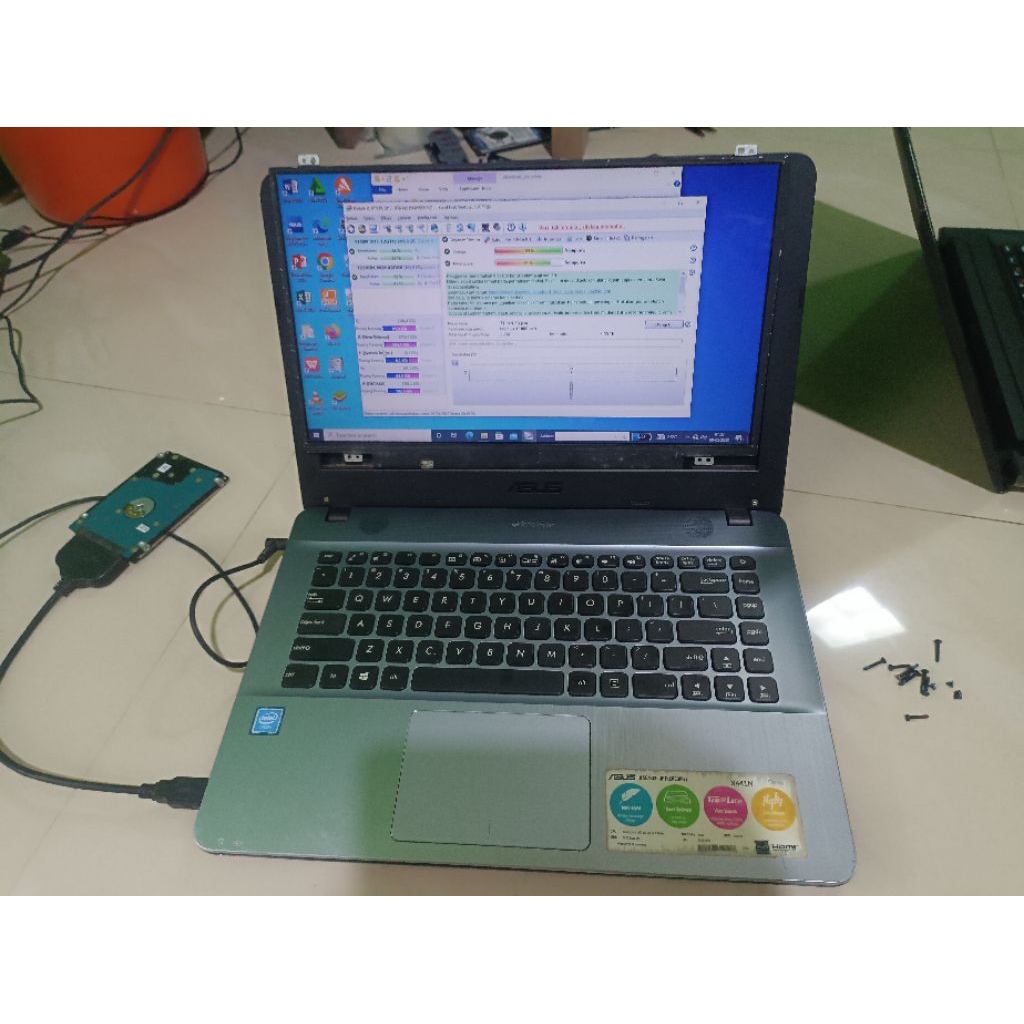 Mainboard mobo laptop asus x441 x441s x441n celeron n3060 ram 4gb onboard normal